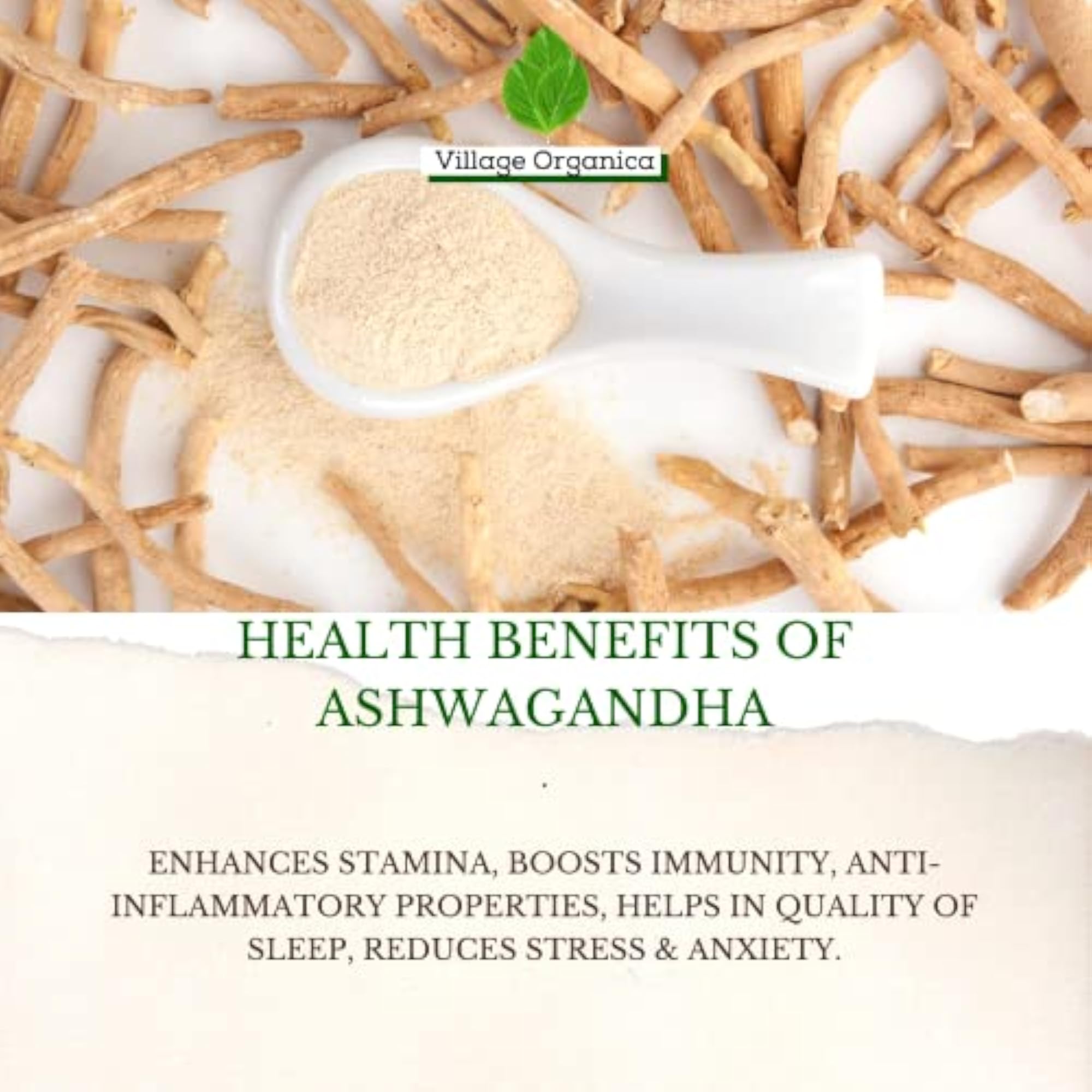 Village-Organica Ashwgandha Powder for Stamina & Immunity